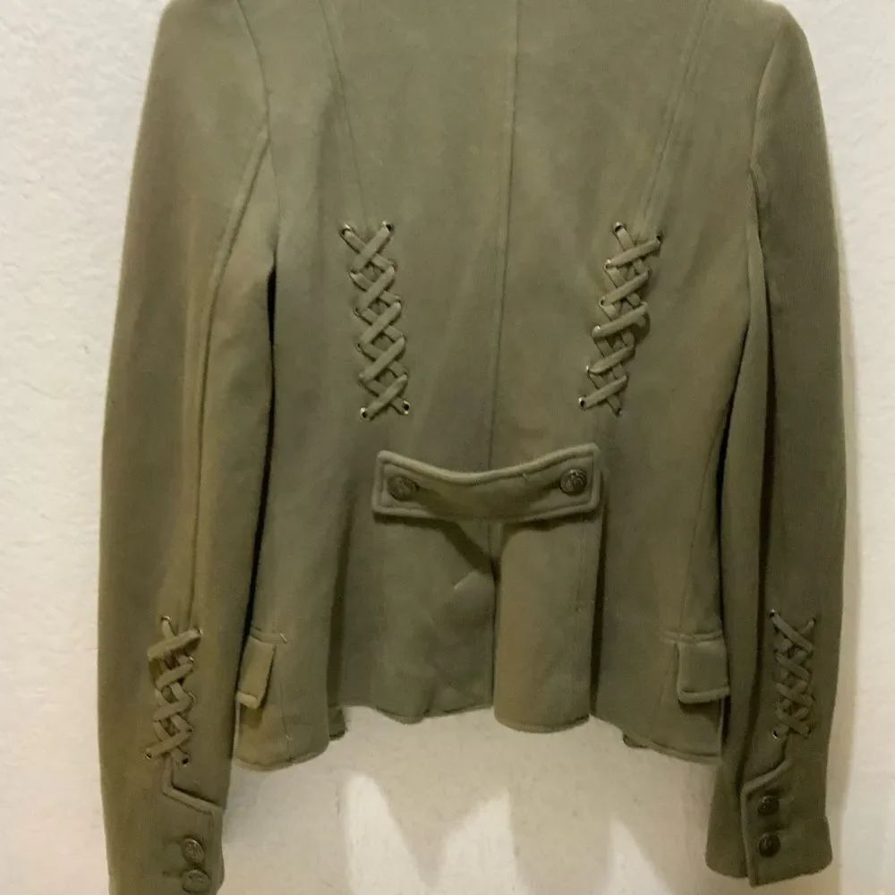 Free People Womens Size 2 Green Majorette Military Jacket - Picture 6 of 8